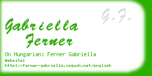 gabriella ferner business card